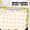 Mediterranean Moments Academic Year July 2026 - June 2027 22" x 17" Large Monthly Deskpad Calendar